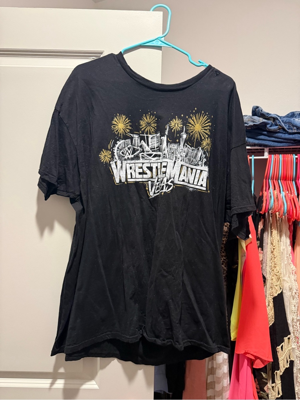WWE WrestleMania Las Vegas Black Graphic Tee